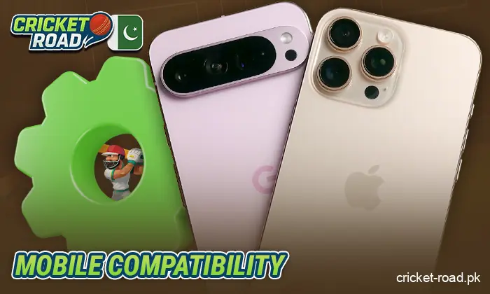Suitable mobile devices for betting on Cricket Road Pakistan